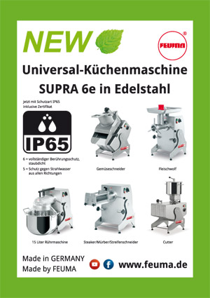 Profi Küchenmaschine SUPRA 6e von FEUMA